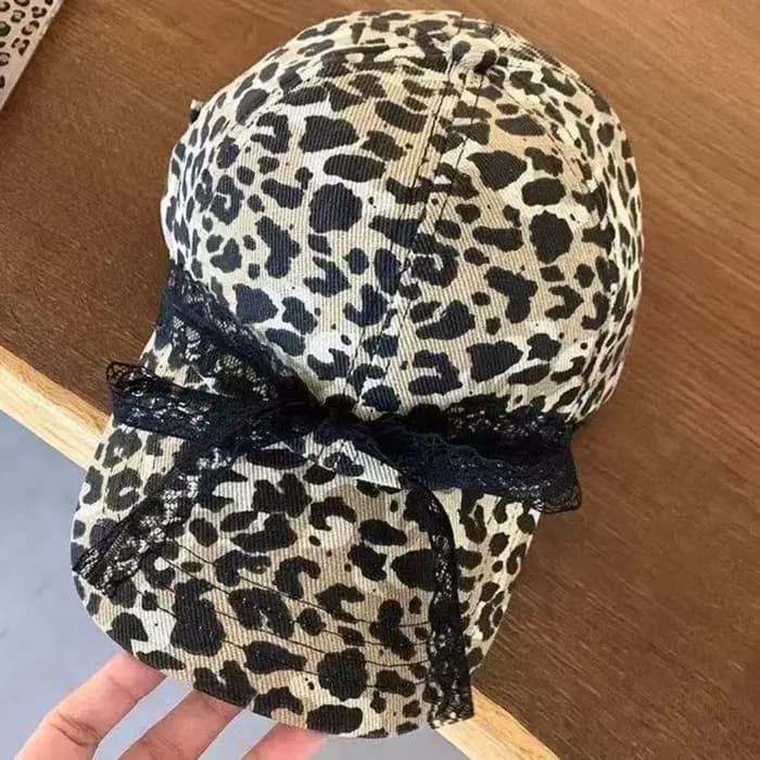 Casquette de baseball respirante à imprimé léopard style hip-hop