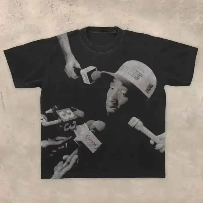 T-shirt décontracté pour hommes et femmes, style rétro américain, style streetwear, nouvelle collect