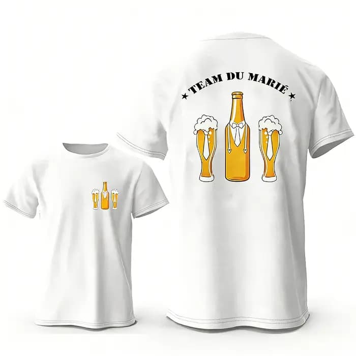 T-shirts graphiques pour hommes 2026 Équipe du Marié EVG TEAM