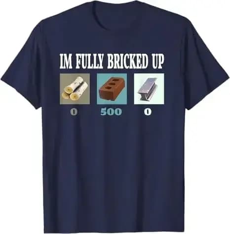 Je suis entièrement briqué drôle jeu T-Shirt humoristique jeu vidéo Gamer graphique disant