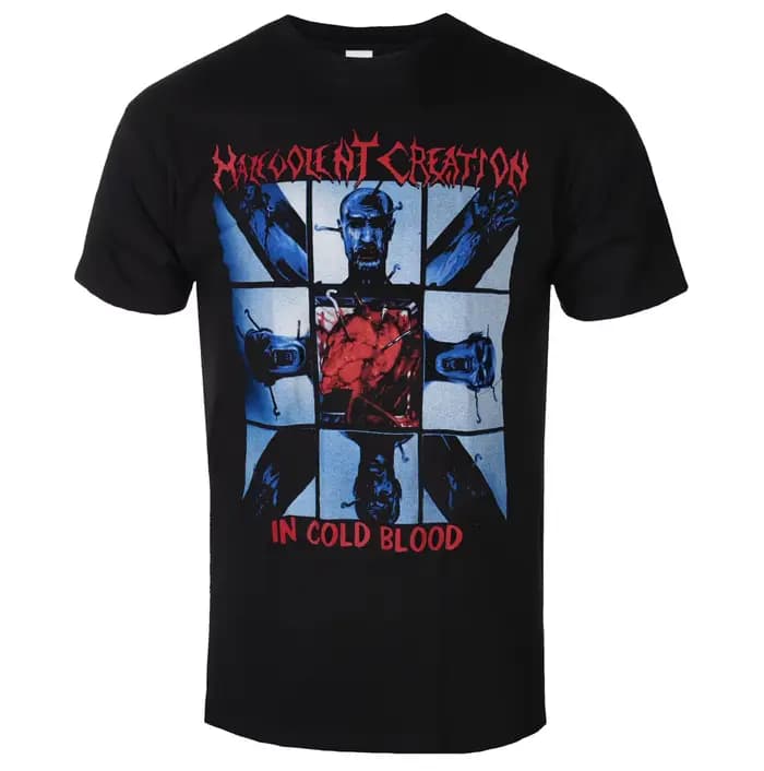 T-shirt en coton unisexe à manches courtes avec motif du groupe Malevolent Creation