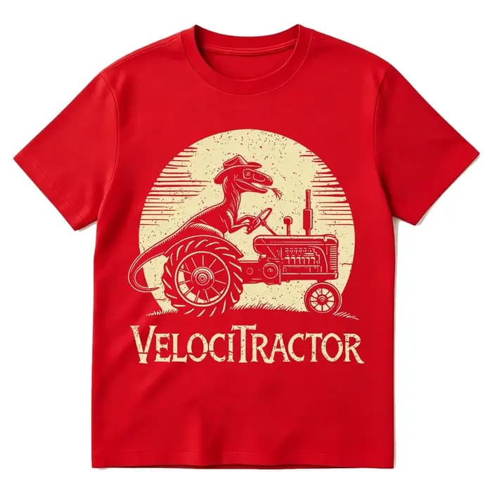 T-shirt graphique VelociTractor drôle pour hommes et femmes