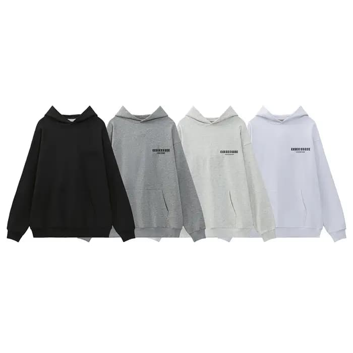 24fw marque classique Double ligne flocage lettre Logo sweats à capuche de haute qualité lâche coton