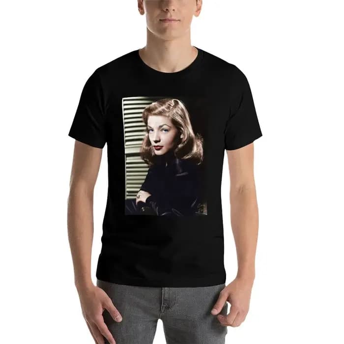 Lauren Bacall 1945 T-Shirt drôle meme t-shirts hauts rappeur graphique