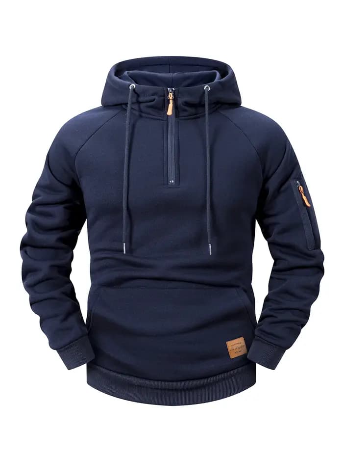 Sweat à capuche pour hommes, mode sport décontractée, rétro Harajuku, manches longues, fermeture écl