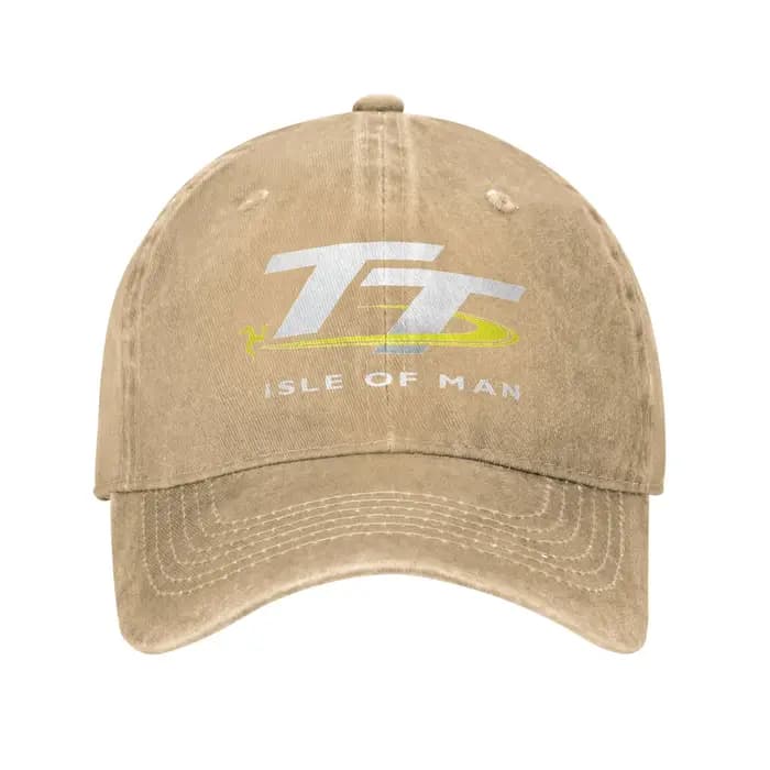 Casquette de baseball unisexe avec logo de la course de moto Isle of Man TT