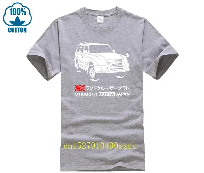 T-shirt Land Cruiser Prado J95W '99-'02 décontracté col rond ample été