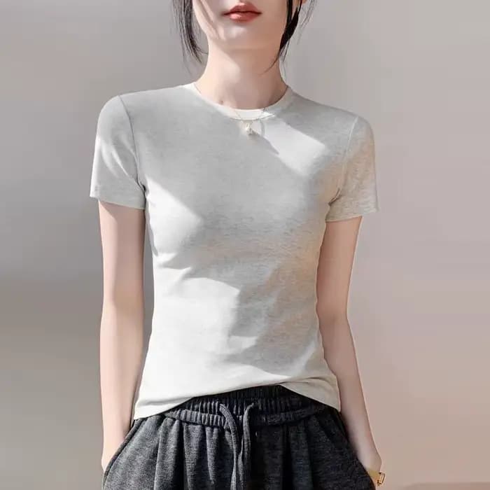T-shirt en coton personnalisé pour femme