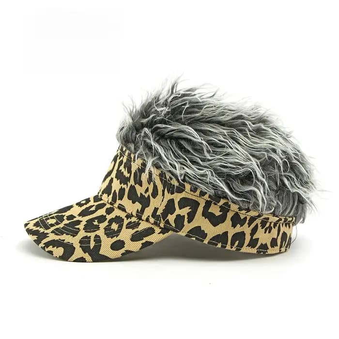 1 pièce Casquette de baseball camouflage avec perruque à cheveux pointus