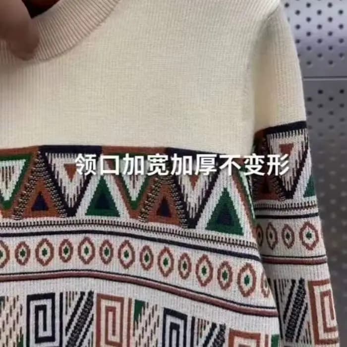 2025 nouveau sweat-shirt pour hommes automne et hiver à la mode décontracté chaud tricoté pull