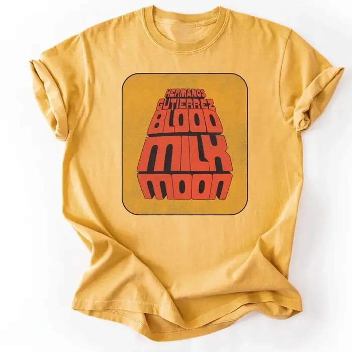 T-shirt Unisexe 2026 Project Hail Mary BLOOD MILK MOON – Vêtement d'été respirant et tendance à col