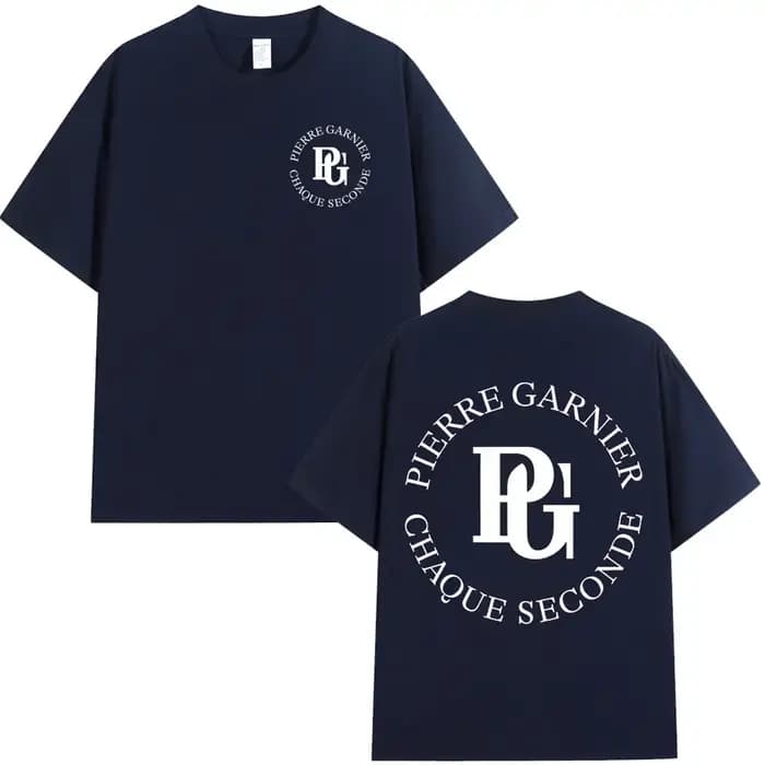Pierre Garnier Chaque Seconde 2025 Album Tour T-shirts Hip Hop mode T-shirt hommes vêtements 100% coton décontracté