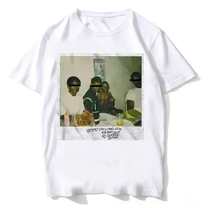 Kendrick Lamar T-Shirt pour hommes haute qualité coton à manches courtes chemise col rond mode imprimé