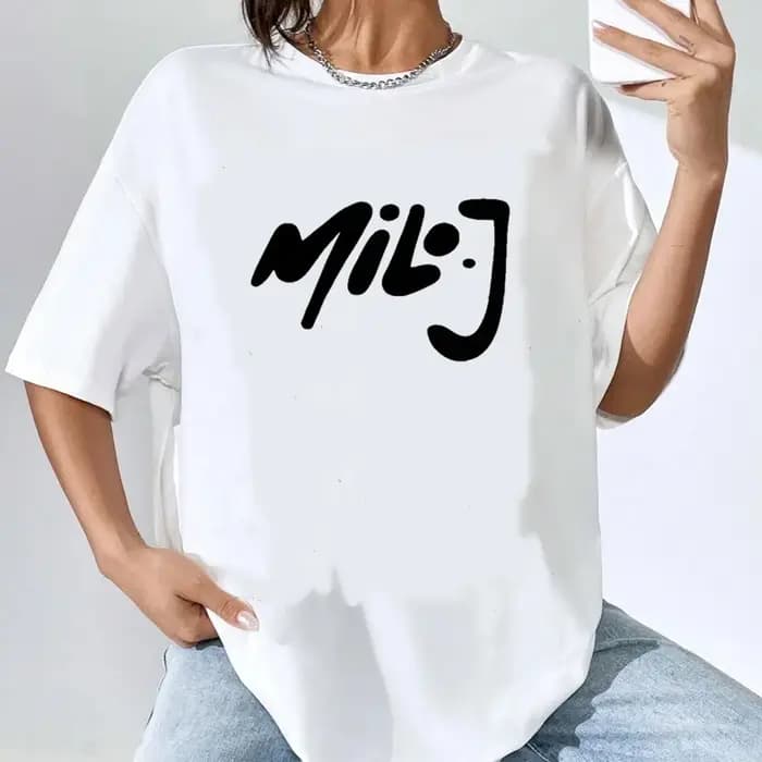 Milo j chemise femme Y2k graphique confortable numérique années 2000 Grunge t-shirt graphique années
