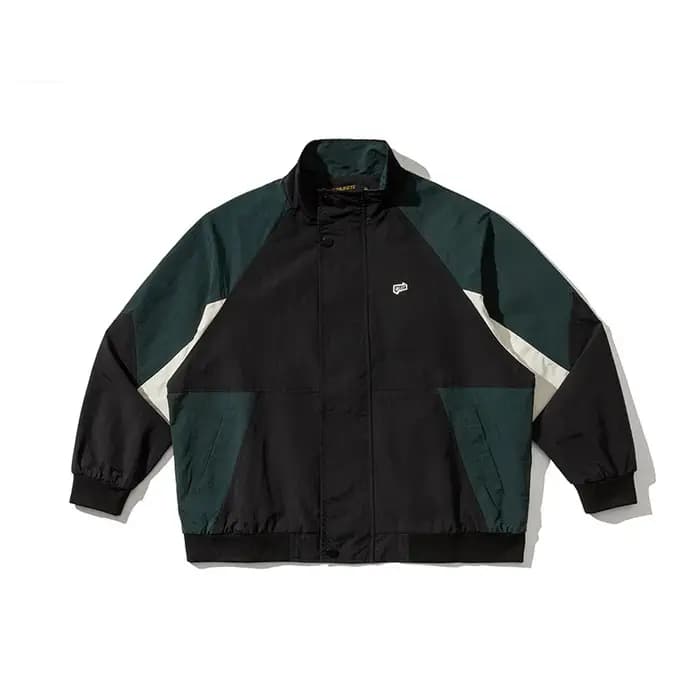 Veste de sport vintage streetwear japonaise à col montant pour homme et femme