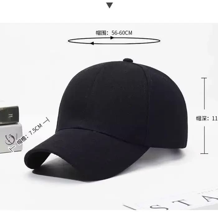 Casquette noire couleur unie Casquette de Baseball casquettes Snapback Casquette chapeaux ajustés dé