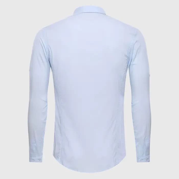Chemise décontractée en coton et lin pour hommes