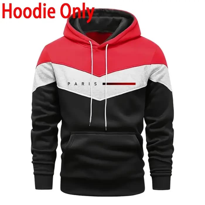 Ensemble de sweats à capuche pour hommes Paris Fashion, style décontracté quotidien, sweat à capuche et pantalon de jogging, tendance urbaine masculine, survêtement chaud