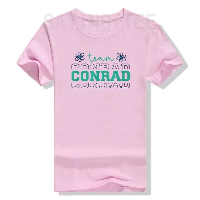 Team Conrad Floral Humor Graphic Tee