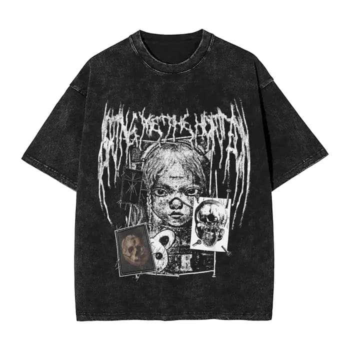 T-shirt homme BMTH Bring Me The Horizon t-shirts délavés nouveauté groupe de Rock britannique