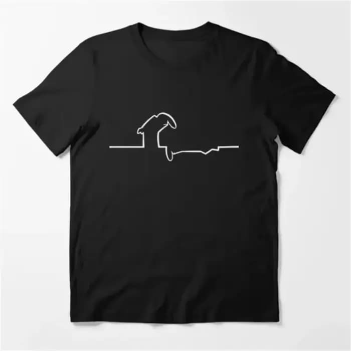 Drôle Meme hauts créatif La Linea la ligne Osvaldo Cavandoli TV T-Shirt hommes mode femmes t-shirts Streetwear
