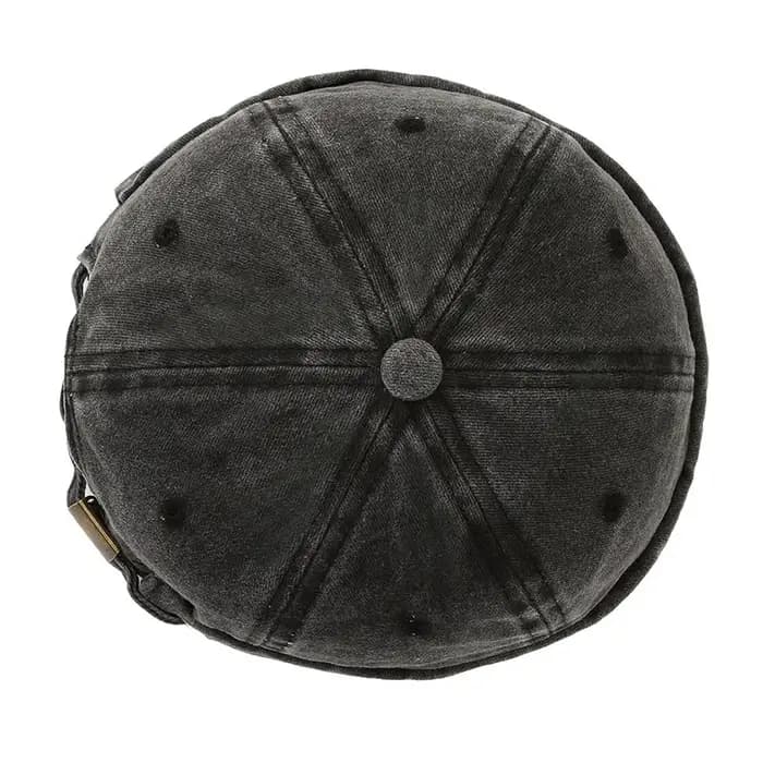 Casquette Hip-hop délavée style streetwear à visière souple - Chapeau de fermier unisexe et polyvalent