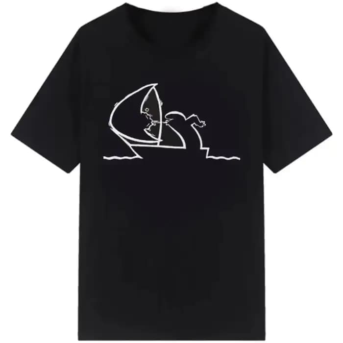 Drôle Meme hauts créatif La Linea la ligne Osvaldo Cavandoli TV T-Shirt hommes mode femmes t-shirts Streetwear