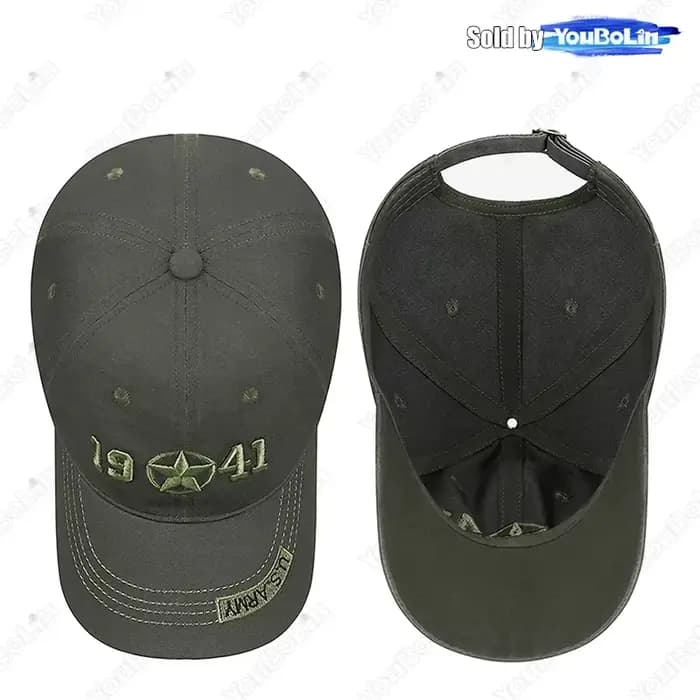 Casquette de baseball brodée de style militaire 1941