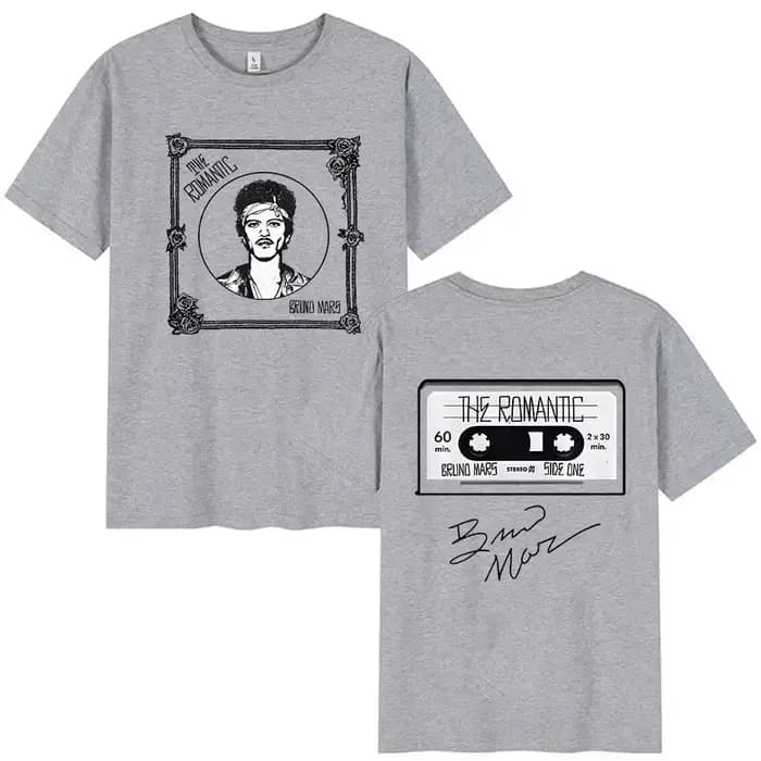 Bruno Mars The Romantic Tour 2026 T-shirt pour homme