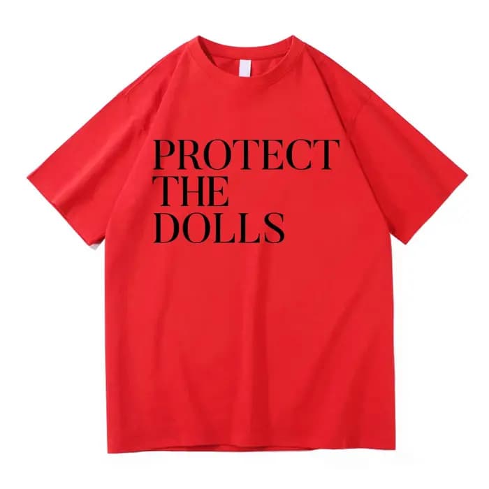 Protéger les poupées T-Shirt hommes/femmes Harajuku esthétique lettre impression T-Shirt unisexe hau