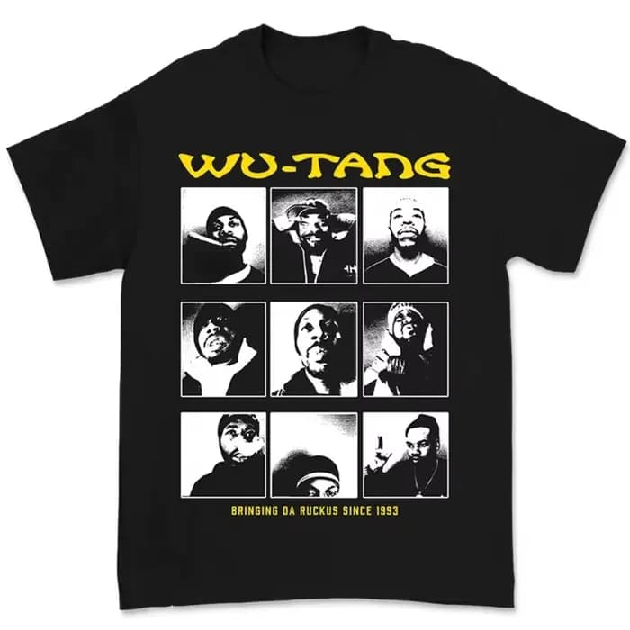 T-shirt décontracté du groupe de rap légendaire Wu-Tang Clan