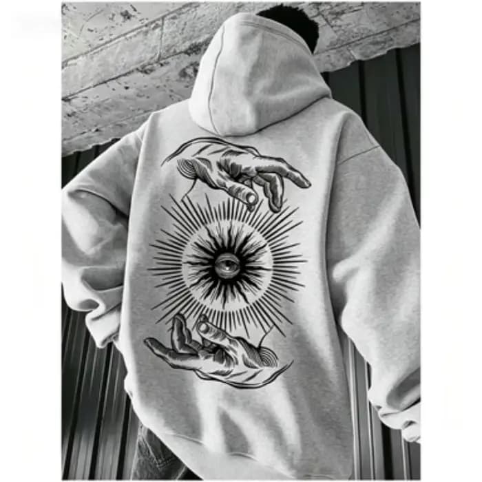 Sweat-shirt à capuche personnalisé à thème sombre pour hommes