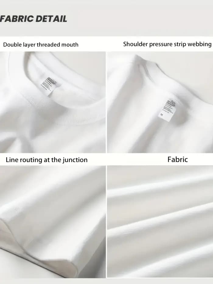 T-shirt imprimé de marque tendance à manches courtes