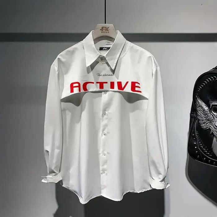 Chemise à manches longues polyvalente pour homme