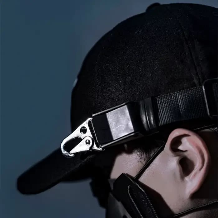 DulTechwear-Casquette de Baseball en Laine pour Homme et Femme, Chapeau de dehors Décontracté, Réglable, Multifonction, Punk, Hip Hop