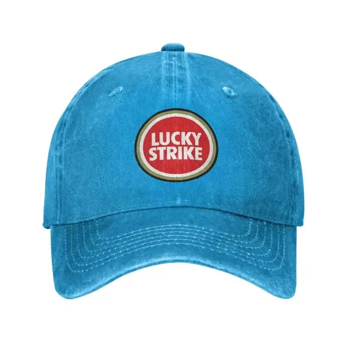Lucky Strike lettres Troye Sivan musique Sport rétro Cowboy lavé casquettes de Baseball hommes Denim rue marée chapeau