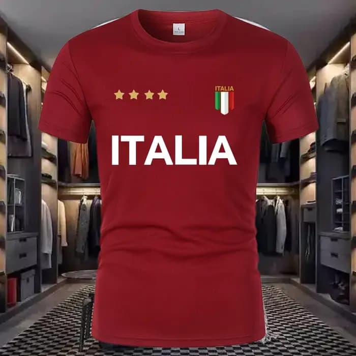 T-shirt respirant à col rond et manches amples pour homme