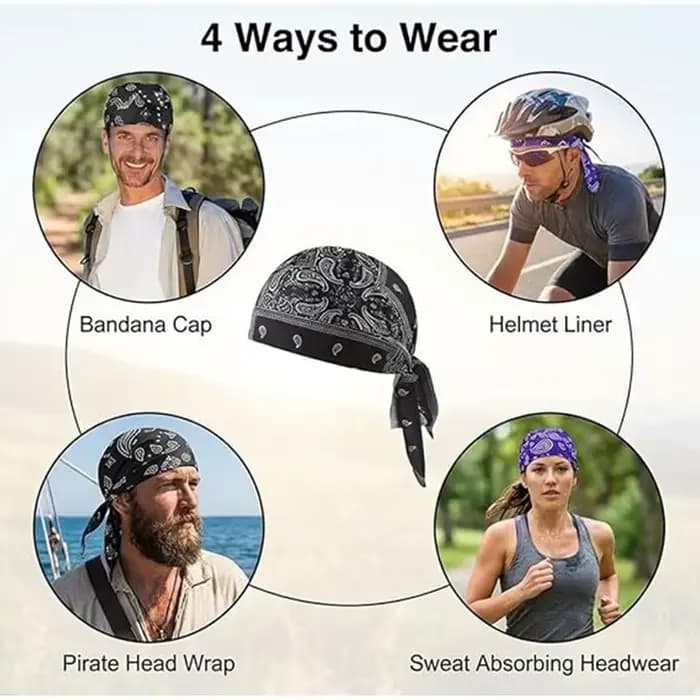 Nouveau bonnet bandana tendance avec imprimé cachemire