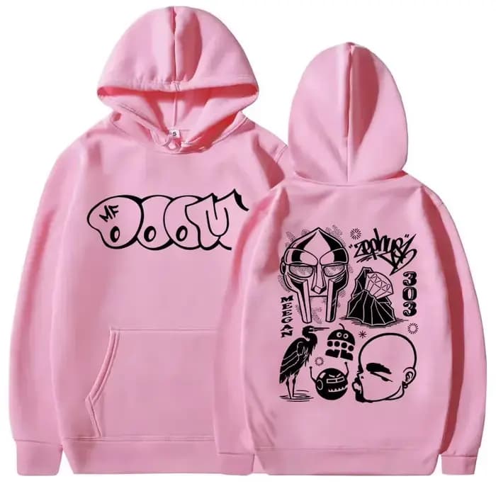 Rappeur Mf Doom Madvillain métal visage graphique imprimé sweat à capuche hommes femmes Hip Hop mode