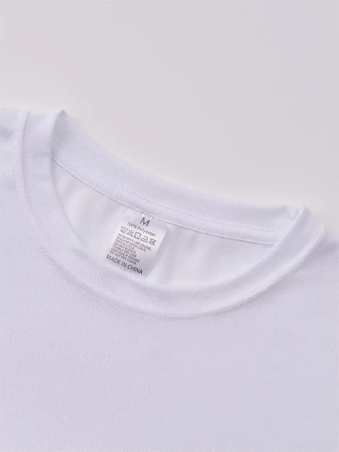 Chemise/t-shirt pour homme bleu foncé avec lettres imprimées