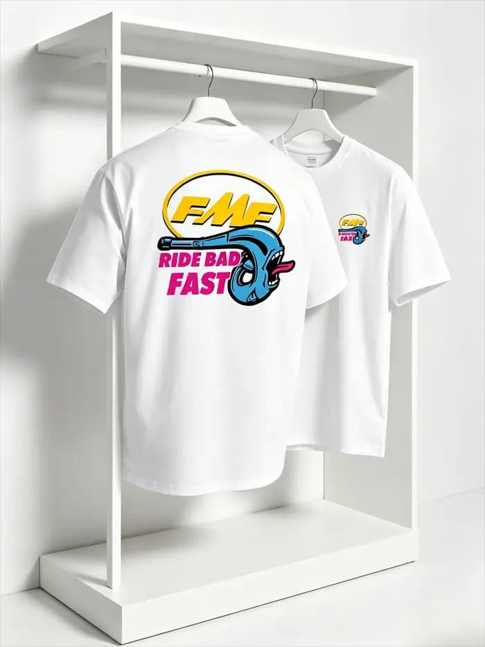 T-shirt de motocross FMF Ride Bad Fast pour homme