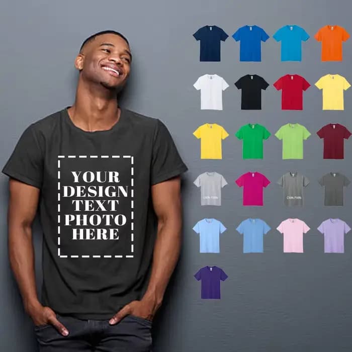 T-shirt homme 100% coton votre propre conception