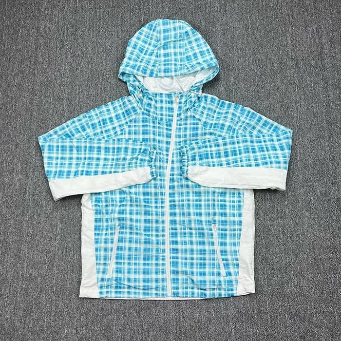 Veste d'extérieur toutes saisons de qualité supérieure coupe-vent avec doublure en maille bleu-vert