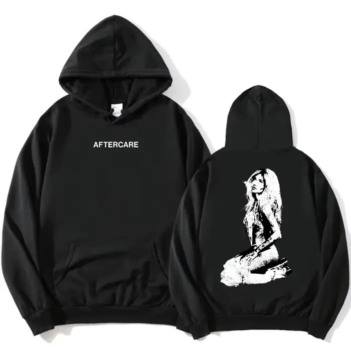 AFTERCARE strass Photo sweat à capuche Nessa Barrett chanteur impression sweats femmes vêtements à manches longues unisexe Streetwear sweats à capuche