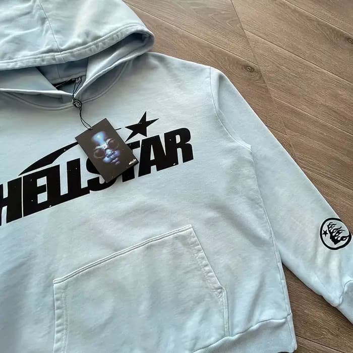 HS Fire Sky Sweat à capuche bleu Lavage Pull à capuche pour l'industrie lourde