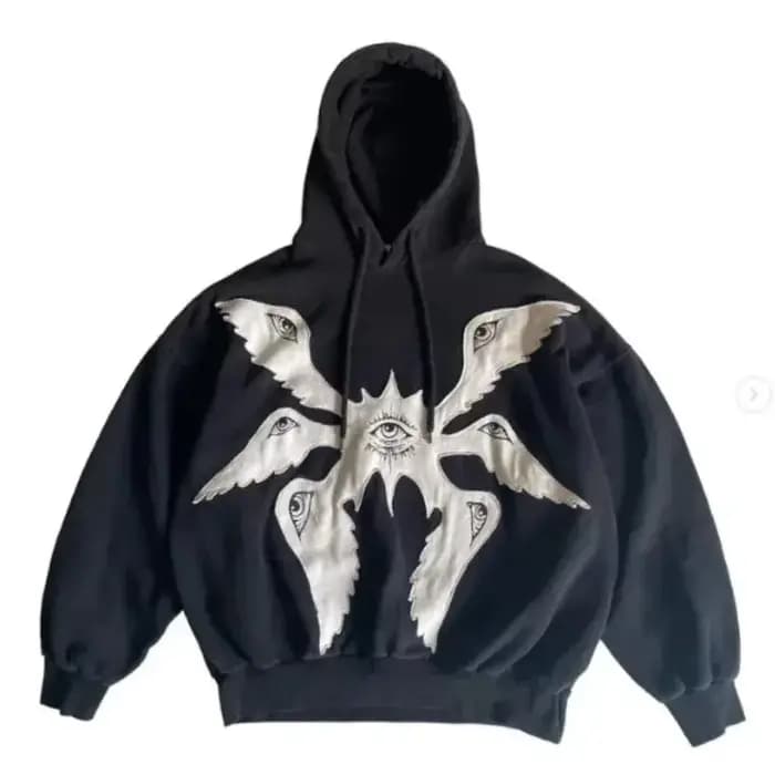 Sweat à capuche noir Super Skull Aviation pour hommes, Streetwear vintage des années 2000, Couple Ha