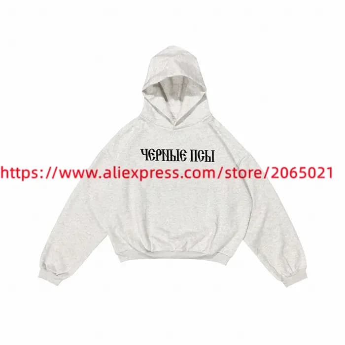 Vultures YZY Kanye sweat à capuche imprimé russe hommes femmes 1:1 pulls Vintage de haute qualité