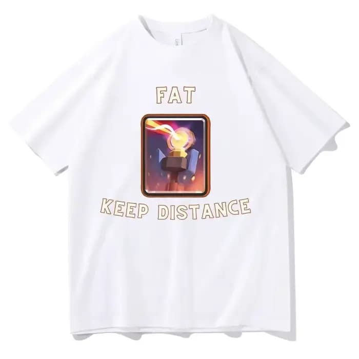 Gros garder la Distance fille t-shirt femmes surdimensionné blague Humor cadeau pour lui et ses Kawa
