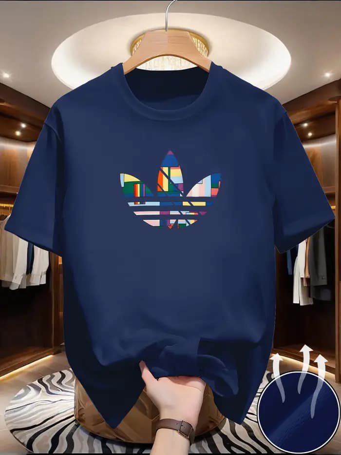 T-shirt Homme Été 2026 – Nouvelle Collection Coton Pur Coupe Slim Respirant Col Rond Manches Courtes