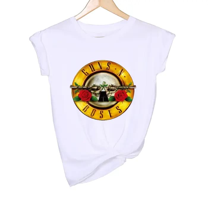 T-shirt de groupe de rock GUNS and Roses pour femmes